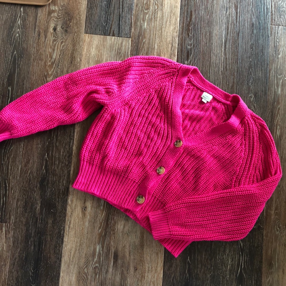 Neon, chunky cardigan